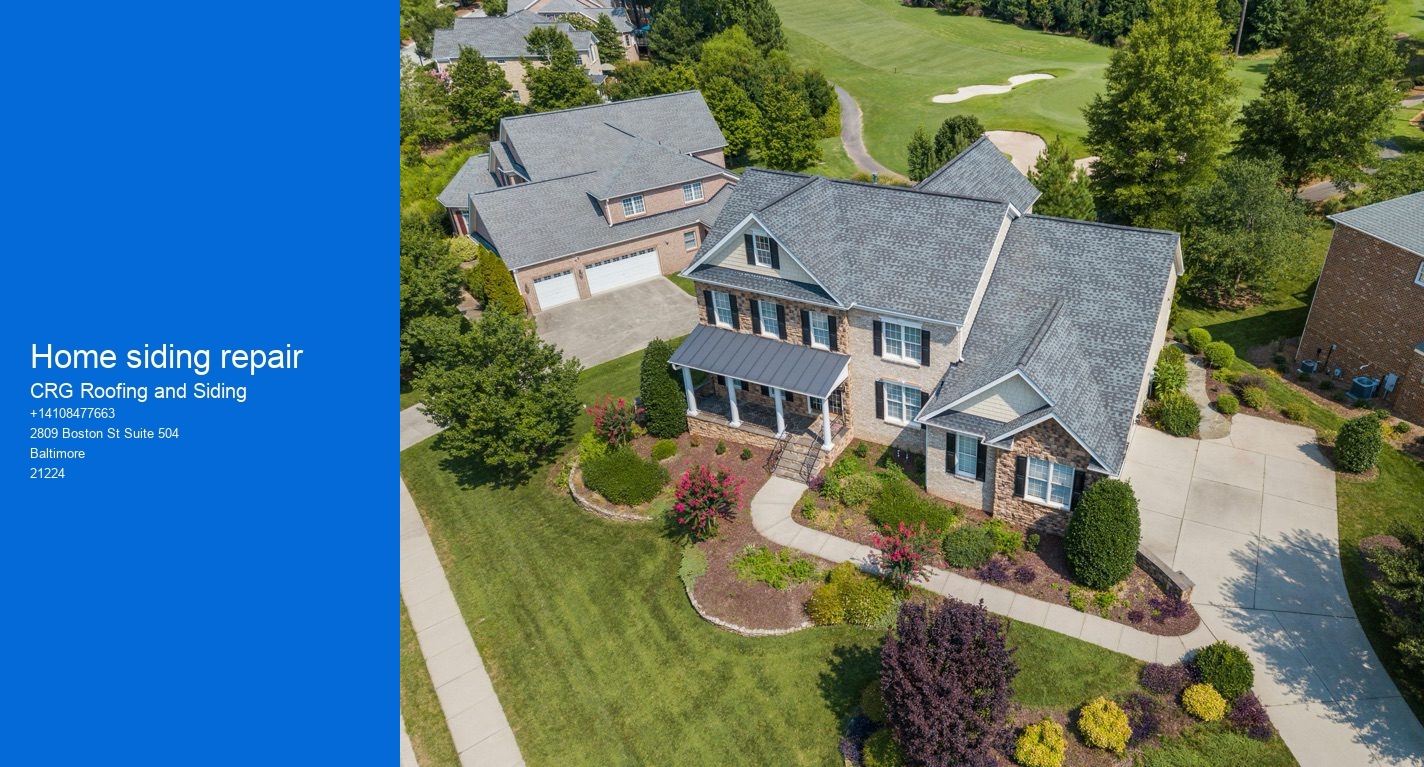 Home siding repair